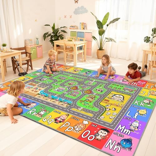 Kids Car Road Rug for Playroom, Classroom 5x7 by Unknown