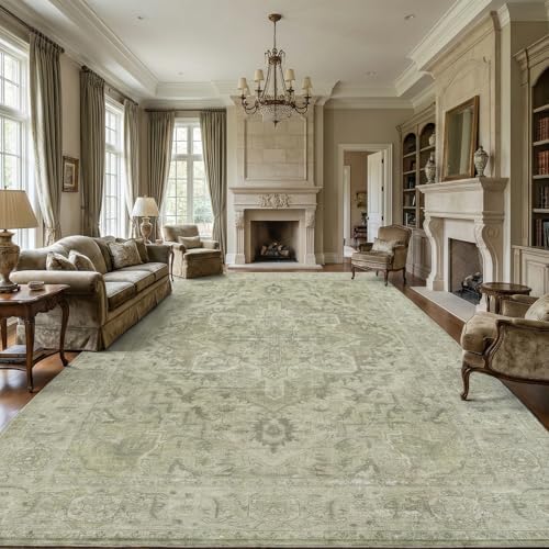 Homemate Washable Rug 10x14 Area Rugs - Vintage Rugs for Living Room by Homemate
