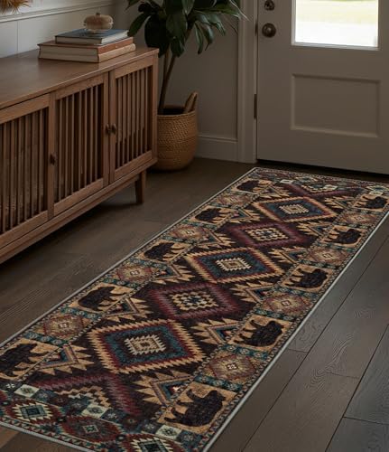 YIHOUSE Washable Western Cabin Runner Rug 2x6 Hallway - Image 3