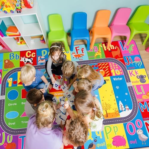 HOMORE Kids Rug, 6x9 Kids Educational Area Rugs for Classroom Playroom - Image 4