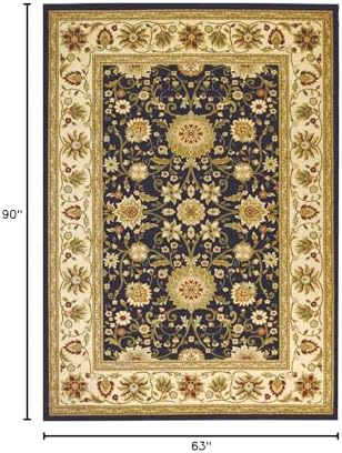 SAFAVIEH Lyndhurst Area Rug 5'3"x7'6", Black & Ivory LNH212A - Image 2