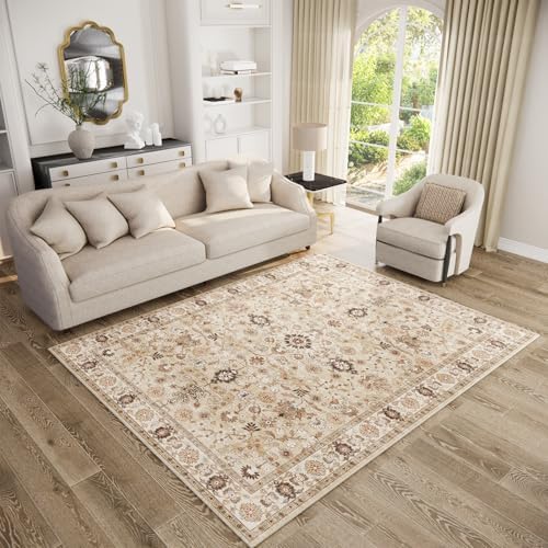 Machine Washable Rugs for Living Room: 5x7 Area Rugs for Bedroom - Image 2
