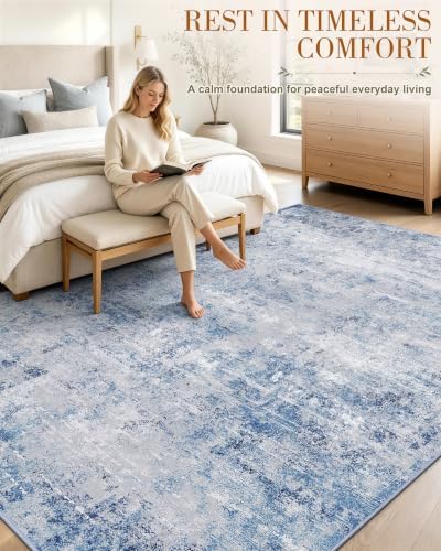 OLANLY 5x8 Washable Area Rug, Soft Non Slip Carpet for Bedroom Living Room - Image 3