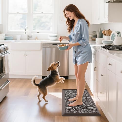 Mattitude 4/5 Inch Kitchen Mat, 17.3x28in Heavy Duty Ergonomic Comfort Foam Standing Desk Mat, Waterproof Non-Slip Standing Mats and Rugs for Kitchen, Office, Chocolate - Image 3