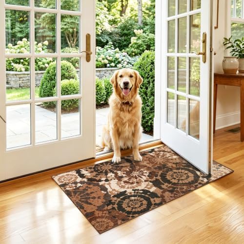 Washable 2x3 Entry Rug, Boho Small Throw Rugs for Entryway Door Mat - Image 2