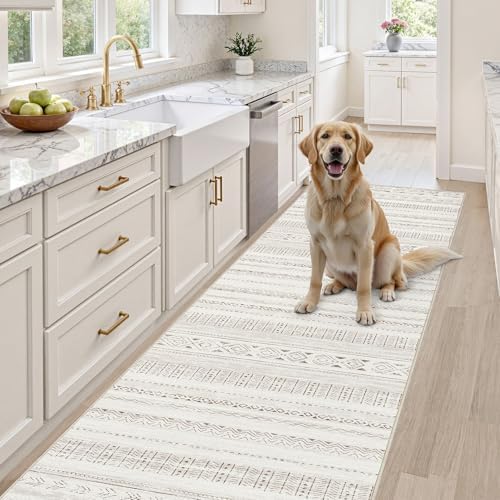 cotiled Hallway 2.6x8 Runner Rugs Washable Boho Moroccan Soft Rug - Image 4