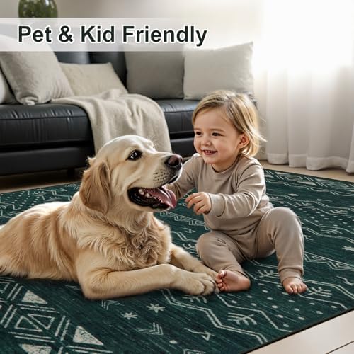 SERISSA 2x4 Washable Non-Slip Boho Runner Rug for Entryway - Image 6
