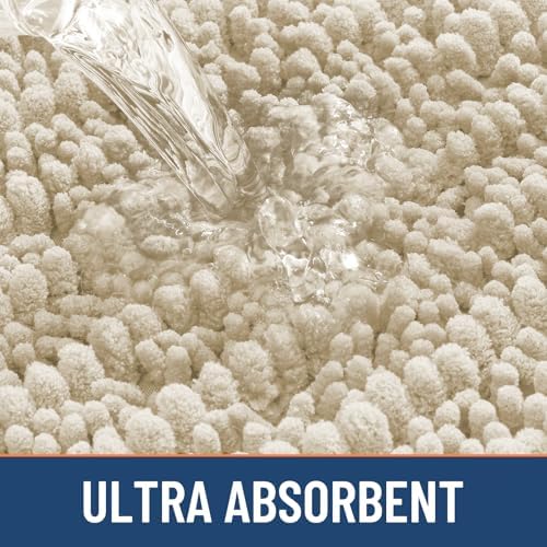 Smiry Bathroom Rugs 44X24, Extra Soft Rubber Backing Chenille Bath Mats - Image 5