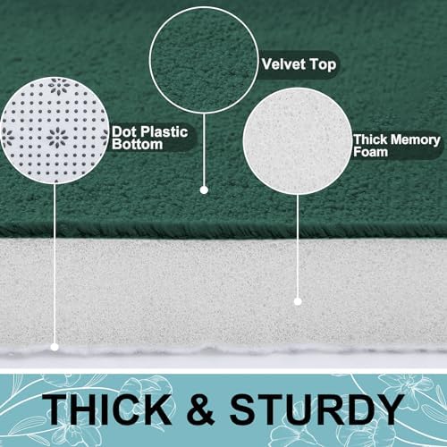 Smiry Memory Foam Bath Mat 36x24, Extra Soft and Absorbent Bathroom Rugs - Image 3