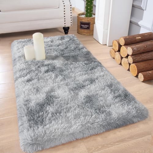 Chicrug Soft Runner Rugs for Bedroom Living Room Plush Fluffy Rug 2x4 - Image 2