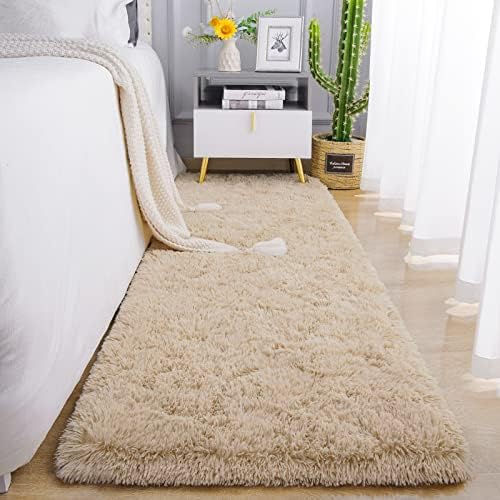 Chicrug Soft Runner Rug for Bedroom Living Room Plush Fluffy Rugs 2x8 by ChicrugHomeDecor