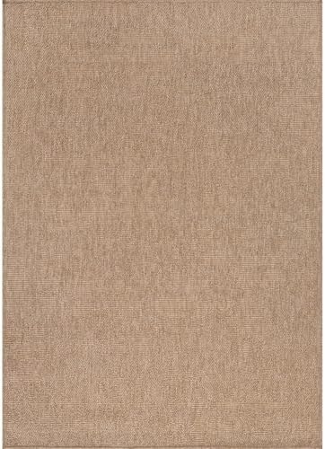 CAMILSON Easy Jute Rug 6x9, Indoor Outdoor Natural Color Fiber Area Rugs for Living Room Patio and Kitchen Rug, Solid Boho Woven Design, Easy-Cleaning, Washable Outside Carpet Alfombras (6 x 9) - Image 3
