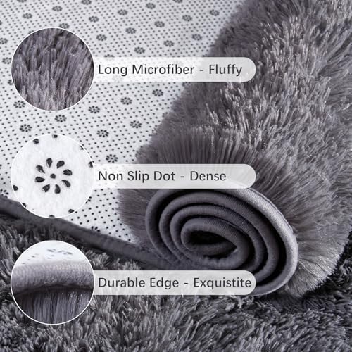 Chicrug Soft Runner Rugs for Bedroom Living Room Plush Fluffy Rugs 2x6 - Image 6