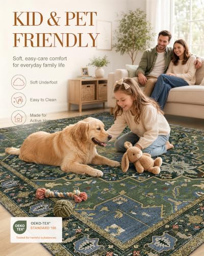 OLANLY 2'6"x12' Washable Runner Rug, Non Slip Carpet for Hallway Kitchen - Image 5
