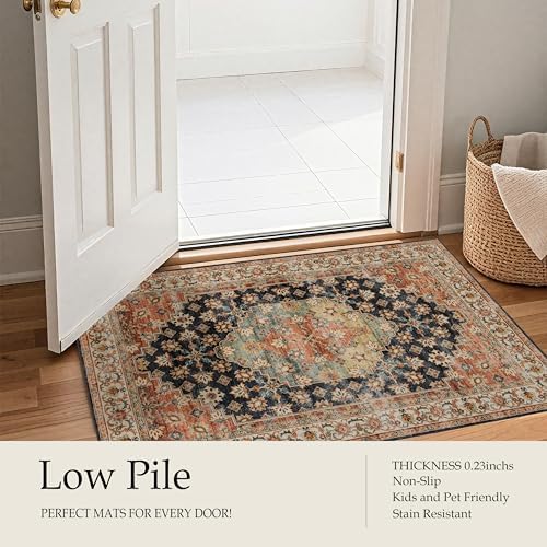 Ruaruarug Washable Area Rug 5×7 for Living Room, Ultra Soft, Maroon - Image 7