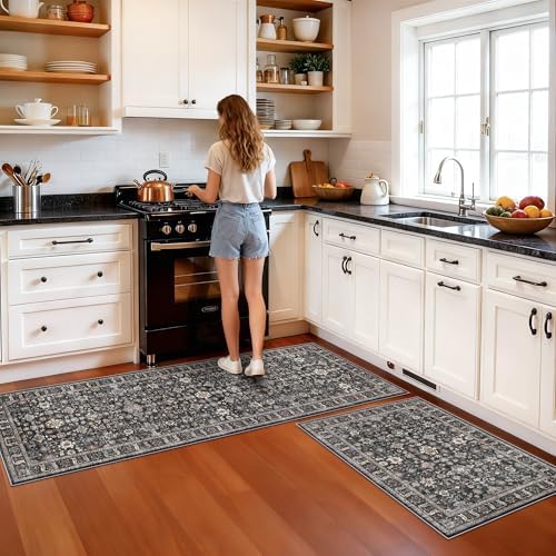 Washable Entry Rug 2x3: Kitchen Rug Runner Front Door Throw Rugs Non-Slip - Image 4