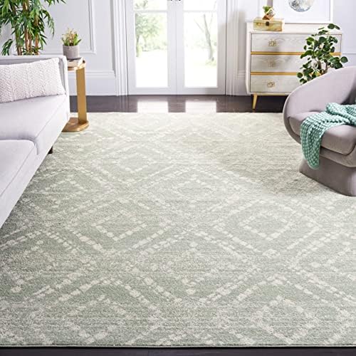 SAFAVIEH Adirondack Area Rug 10'x14', Boho Green & Ivory ADR131Y - Image 2