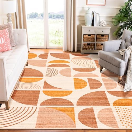 MUJOO Area Rug 6x9,Washable Rugs Non Slip Modern Abstract Boho Large by MUJOO