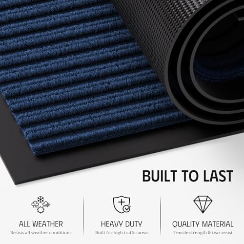 Front Door Mat 29.5x17, Heavy Duty Non-Slip Indoor Outdoor Doormat - Image 3