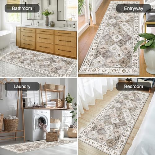HEBE Hallway Runner Rug 2'x6', Washable Non Slip Kitchen Rug Runner - Image 5