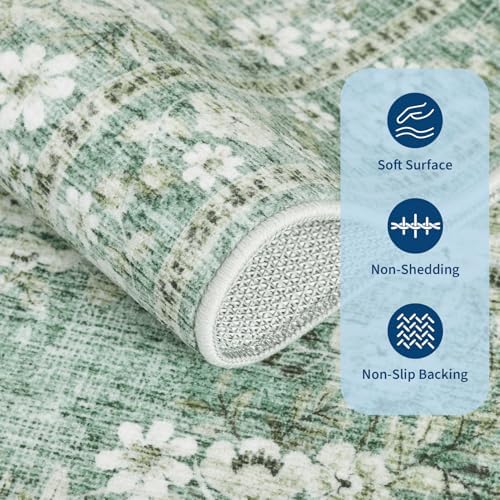 GarveeHome 5x7 Area Rug for Living Room Vintage Floral Rugs - Image 3