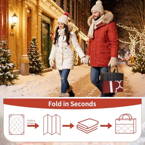 GENIMO Outdoor Rug, Waterproof Plastic Rugs for Patio, 5'x8' Red White - Image 7