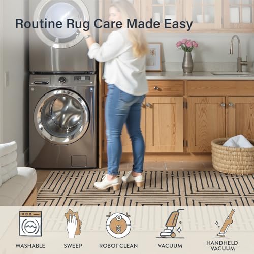 Lahome Boho 3x5 Outdoor Rugs for Entry, Washable Easy Jute Rug - Image 5