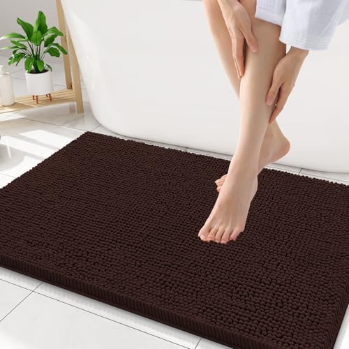 Smiry Bathroom Rugs 32X20, Luxury Chenille Extra Soft Absorbent Bath Mat by Smiry