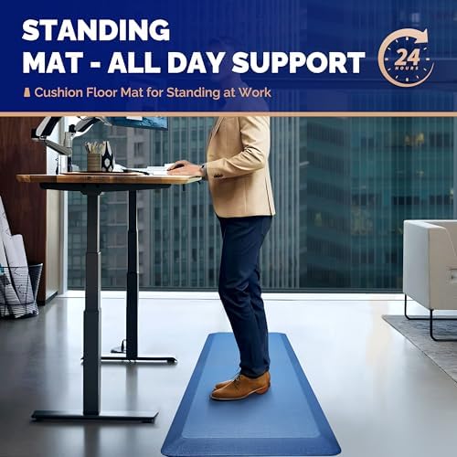FEATOL Anti Fatigue Mat for Standing Desk & Kitchen Floor, 9/10 Extra Thick - Image 2
