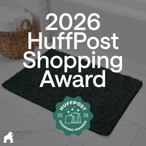 GORILLA GRIP Bath Rug Mat for Bathroom, Thick Chenille, 30x20 Hunter Green - Image 6