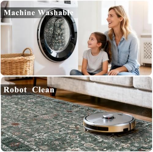 Washable Hallway Runner Rug 3x8: 8ft Runners for Kitchen Entry Non Slip - Image 2