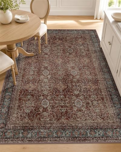 OLANLY 3x5 Washable Accent Rug, Soft Non Slip Carpet for Entryway Bedside by OLANLY