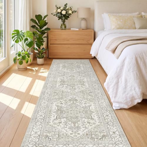 befbee 2.5 x 8 Kitchen Runner Rug for Hallways,Beige Washable Runner Rugs - Image 6