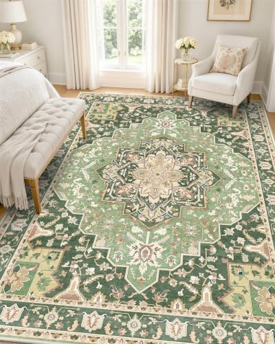 OLANLY 5x7 Washable Area Rugs, Soft Non Slip Carpet for Bedroom Living Room by OLANLY