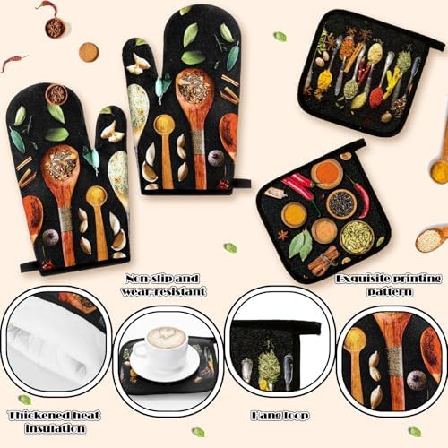 Fourluoo 10 Pcs Rustic Farmhouse Kitchen Accessories Set - Image 5