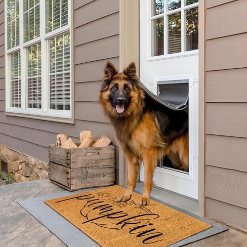 Pumpkin Doormat Fall Decor, Natural 100% Coco Coir Fiber Welcome Rugs with Heavy Duty Backing, Halloween Thanksgiving Front Porch Entryway Floor Mats, Indoor Outdoor Autumn Mats - Image 6