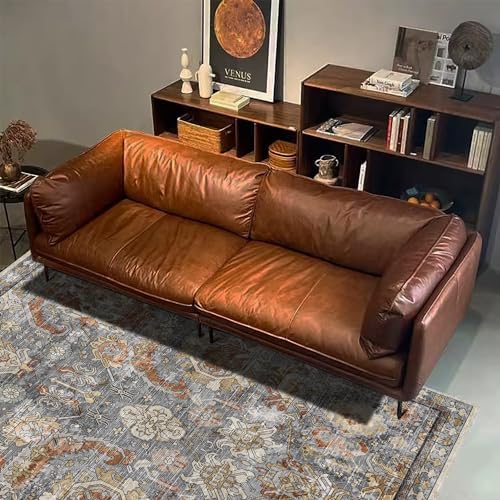 RUGSURE Washable Area Rugs - Perfect for Living Room, Bedroom, Kids Room, Nursery - Stain & Water Resistant Non-Slip, Pet & Child Friendly, Vintage Tribal Area Rugs (Turmeric and Grey, 3' x 5 ') - Image 5