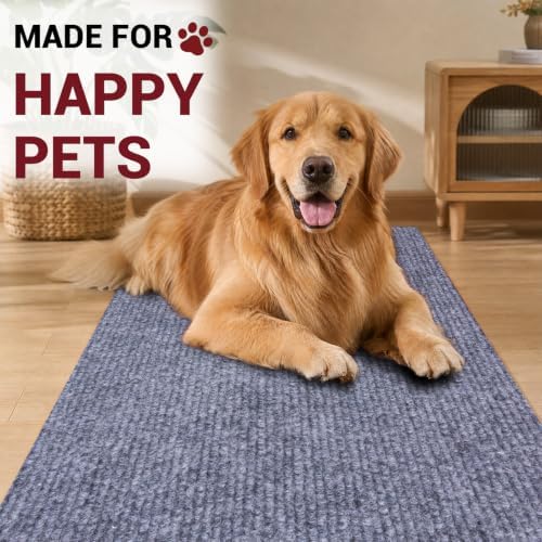 DAKKIONY Ribbed Runner Rug, Non-Slip Rubber Backing, Gray, 2 x 6 Ft - Image 6