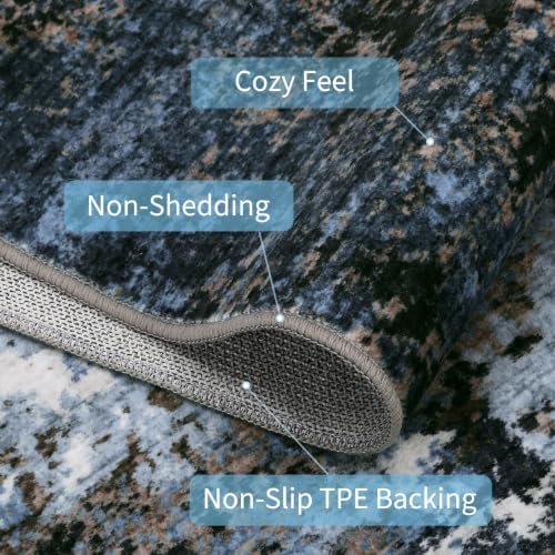 GarveeHome Modern Door Mat 2x3 Machine Washable Rug Gray Brown - Image 5