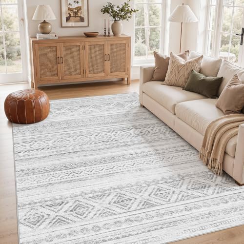 cotiled Boho 5x8 Area Rugs for Living Room: Soft Moroccan Washable Rug by COTILED
