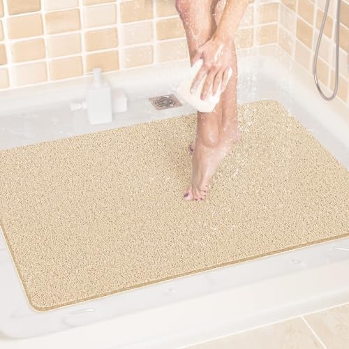 LuxStep Shower Mat Bathtub Mat Non-Slip Bath Mat with Drain, Quick Drying by LuxStep