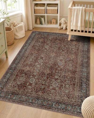 OLANLY 3x4 Washable Accent Rug, Soft Non Slip Carpet for Entryway Bedside by OLANLY