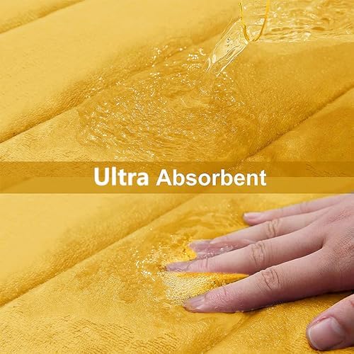 Buganda Memory Foam Bath Mat 24 x 16, Ultra Soft Absorbent Bathroom Rugs - Image 5