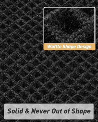 Upgraded Waffle Bath Mat Set of 2 Absorbent Bathroom Mat 18"x30" + 24"x48" - Image 5