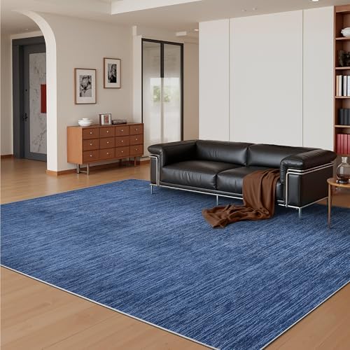 Valenrug Washable Rugs 5x7, Non Slip Large Area Rugs for Living Room, Navy - Image 3