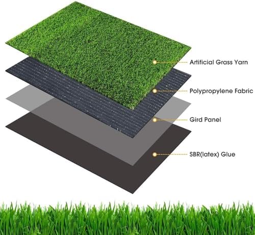 Artificial Grass Pee Pads for Dogs Potty, 26"x30" Reusable Grass Patch, Fake Grass Mat for Balcony/Indoor/Outdoor, Washable Pet Training Turf with Drainage Holes, Easy to Clean - Image 6