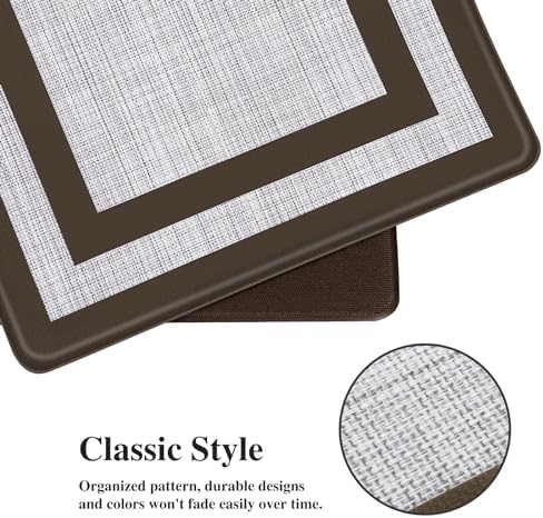 Mattitude Kitchen Mats Set of 2,Cushioned Anti-Fatigue Non-Skid Rug Sets - Image 2