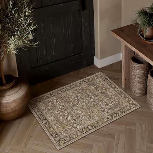 HUGEAR 2 Piece 2x3/2x6 Washable Rug for Entryway by HUGEAR