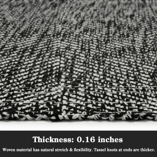 Collive Boho Washable Kitchen Runner Rug, 2.6' x 7' Woven Bathroom Rugs - Image 6