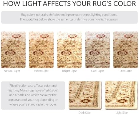SAFAVIEH Lyndhurst Area Rug 6x8, Ivory & Ivory LNH212L - Image 3